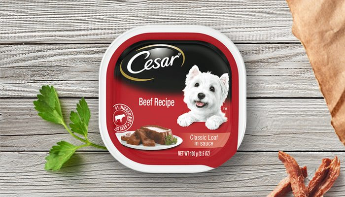 Cesar Beef Recipe Classic Loaf In Sauce Wet Dog Food,