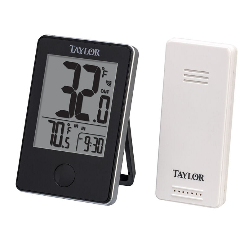 indoor outdoor thermometer and clock