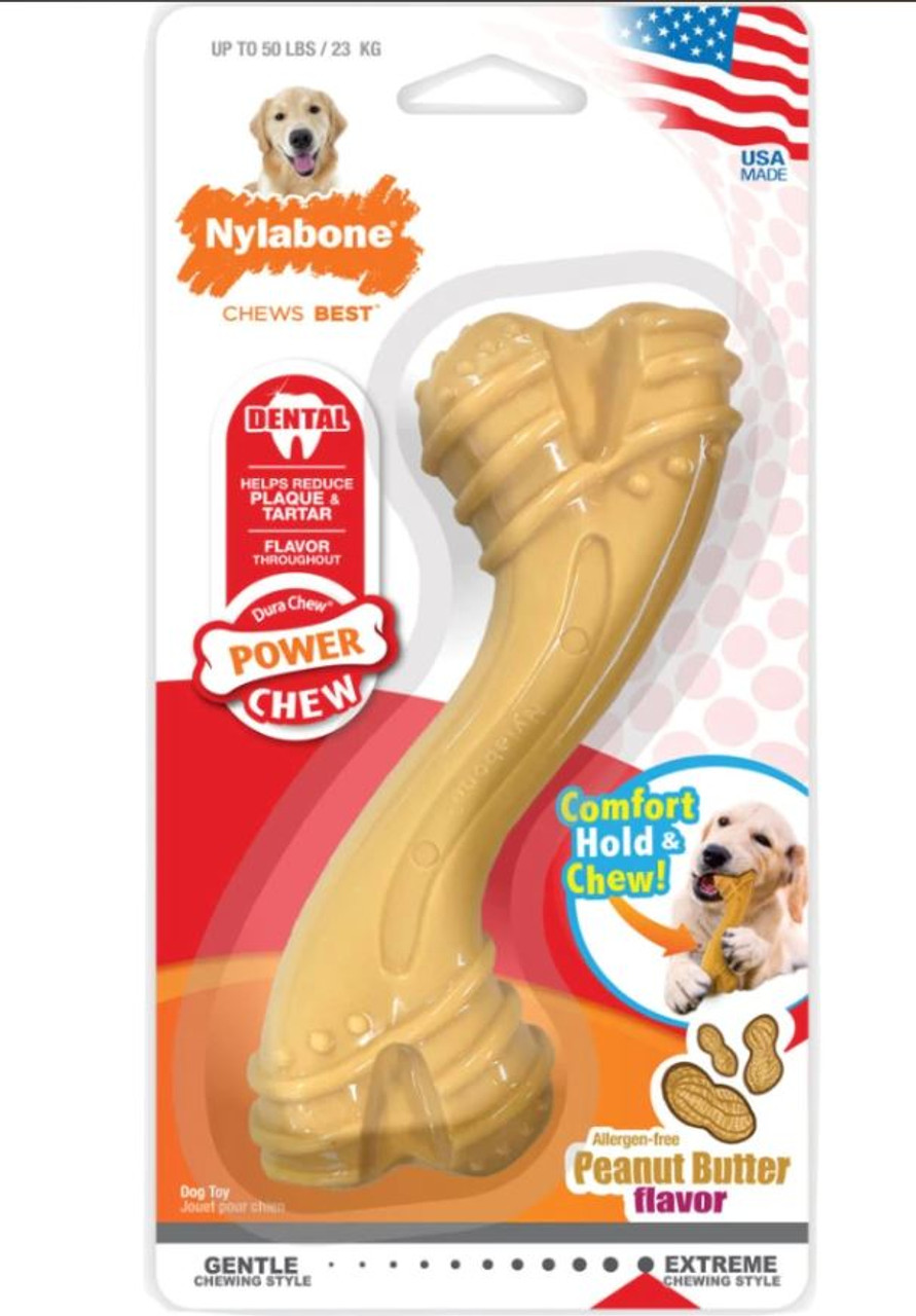 Nylabone DuraChew Peanut Butter Flavored Souper Dog Chew Toy - CountryMax