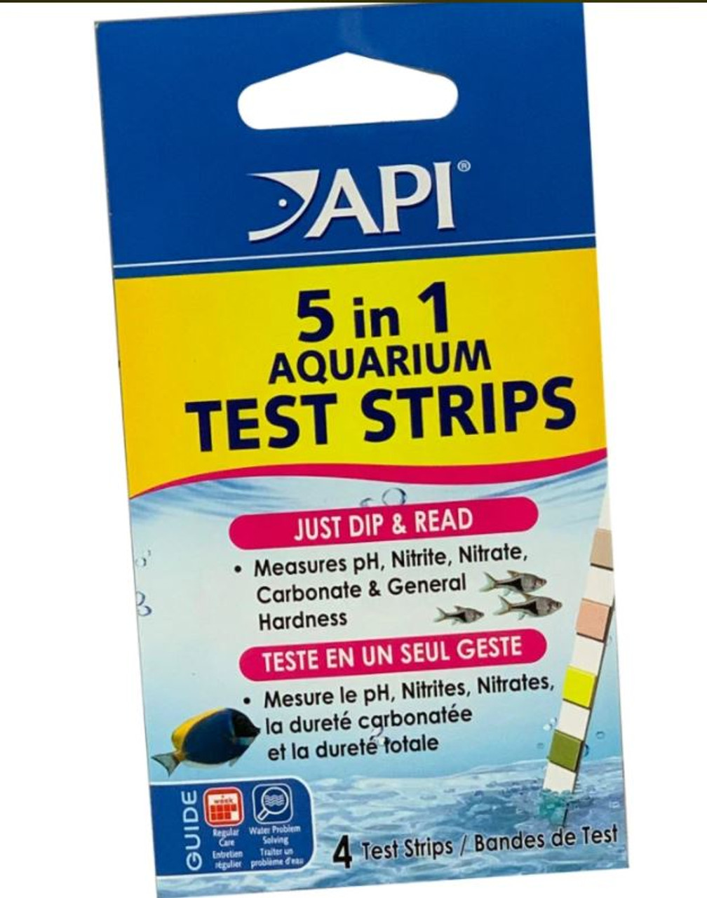 api aquarium test strip color chart