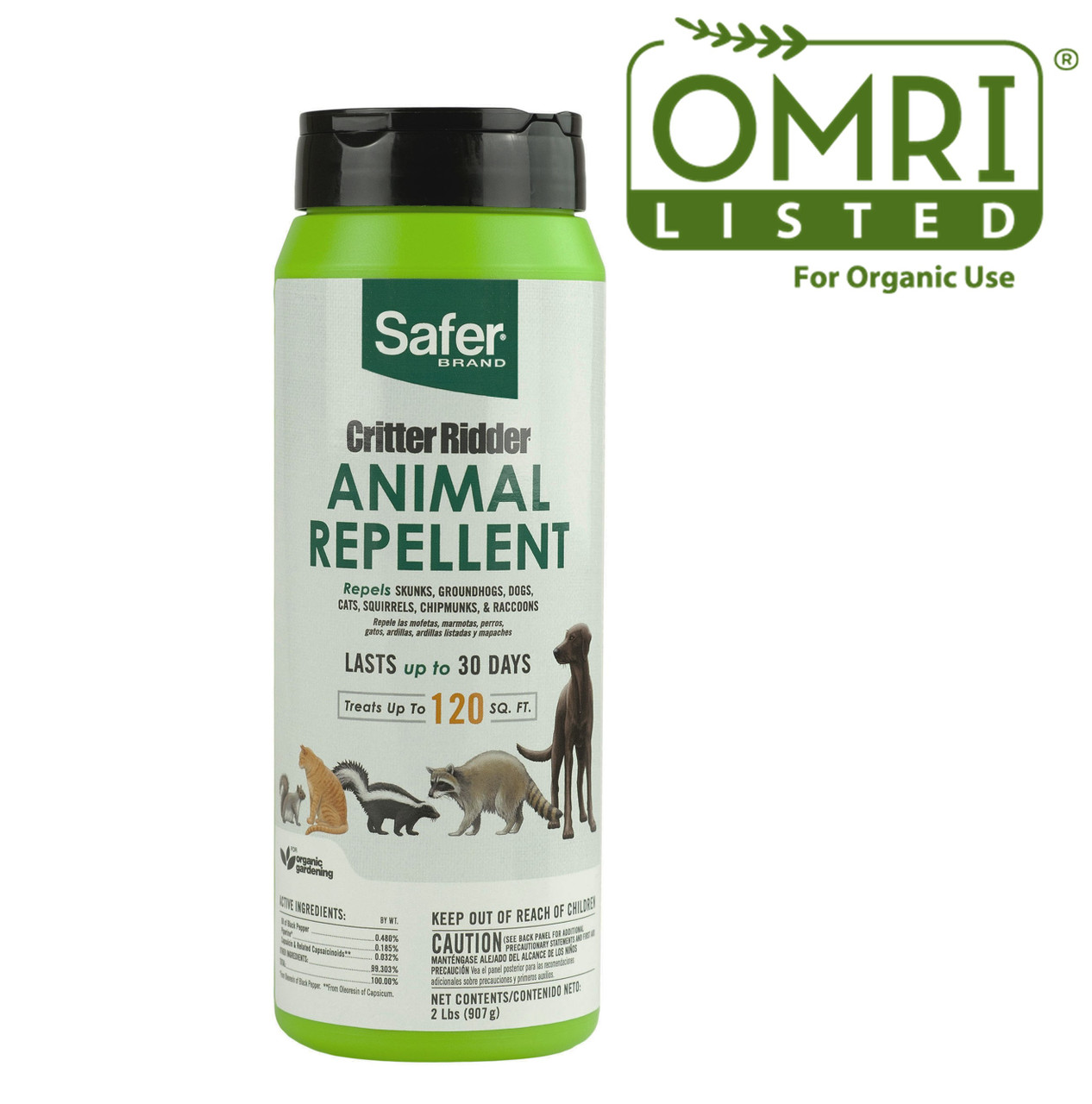 Safer Critter Ridder Granular Animal Repellent, 2 Lbs