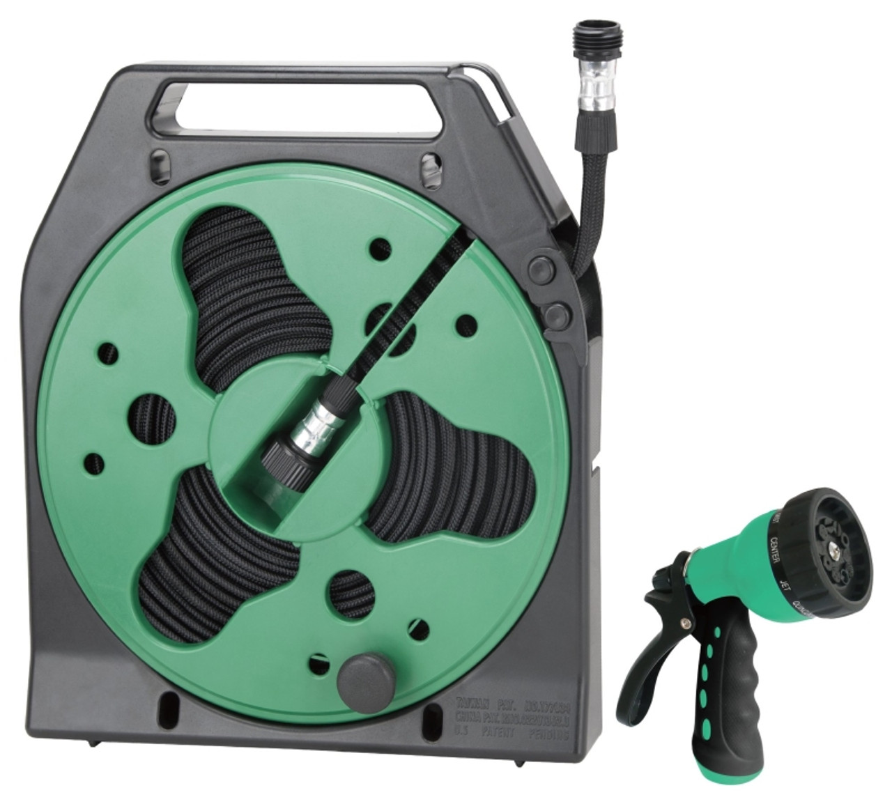 Utility rewind flat garden hose reels for Gardens & Irrigation 