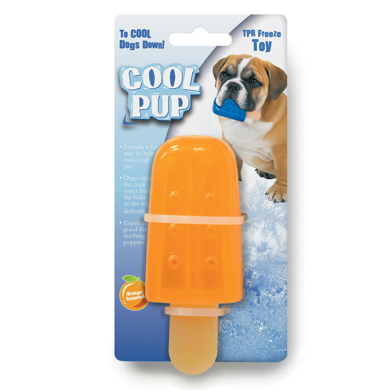 Cool Pup Toy Mini Popsicle Orange
