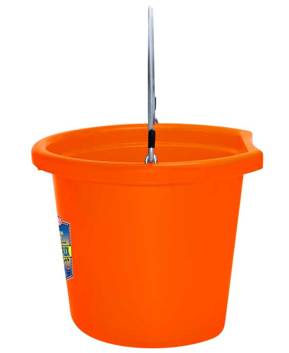 Fortiflex Flat Back Bucket 20 QT, Orange CountryMax
