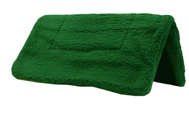 Intrepid International Western Fleece Pad - Non-Slip Bottom, 30" X 30", Machine Washable