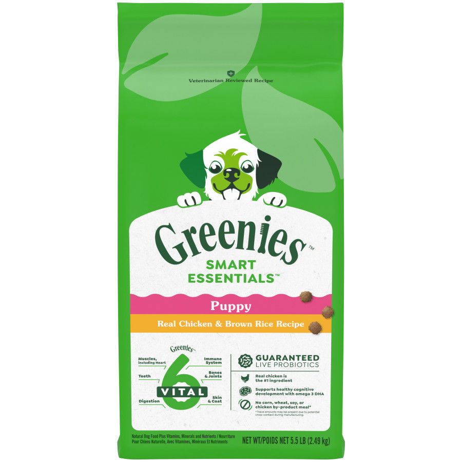 Greenies Smart Essentials Puppy Dry Dog Food Chicken Brown