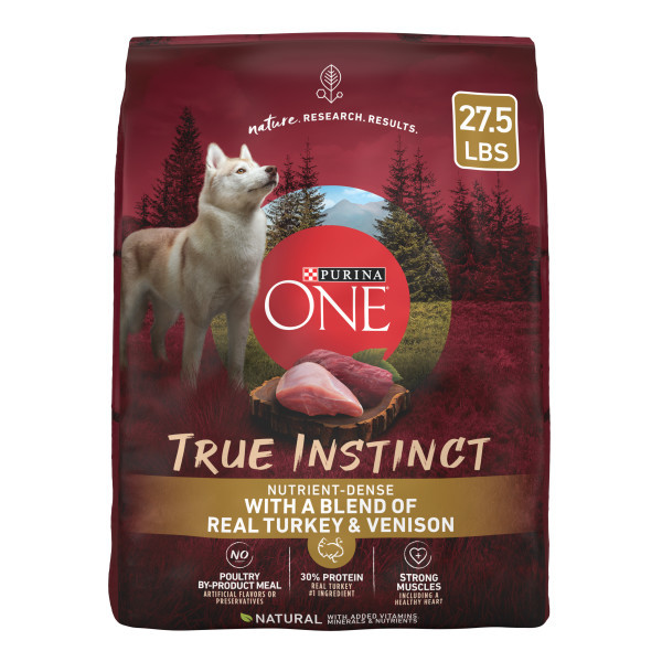 Purina ONE True Instinct Adult Dry Dog Food Turkey Venison