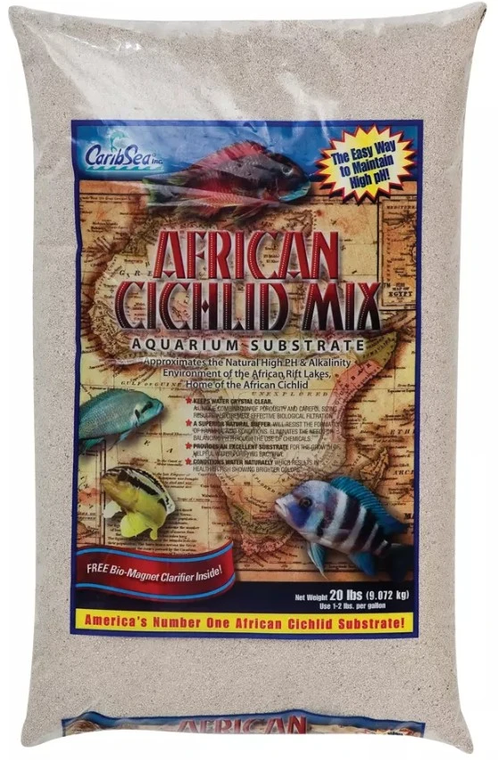 CaribSea African Cichlid Mix Aquarium Substrate, 20lbs.