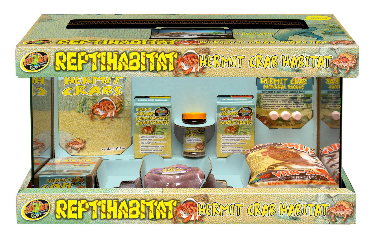 Zoo Med 10-Gallon ReptiHabitat Hermit Crab Kit – Complete Starter