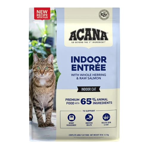 Acana Indoor Entree Dry Cat Food, 10lbs.