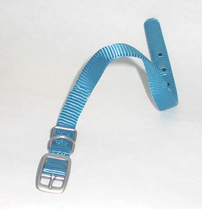 Hamilton Ocean Single Thick Deluxe Nylon Collar, 3/8" x 12