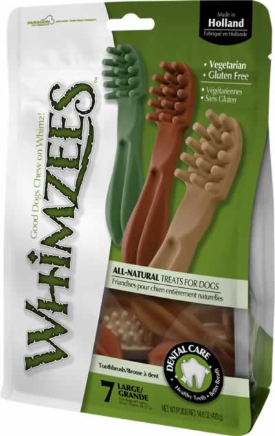 Paragon Whimzees Toothbrush Dental Dog Treats - Large - CountryMax