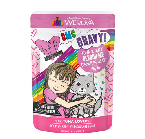 Weruva BFF Tuna & Duck Devour Me Cat Food Pouch 3 Ounces