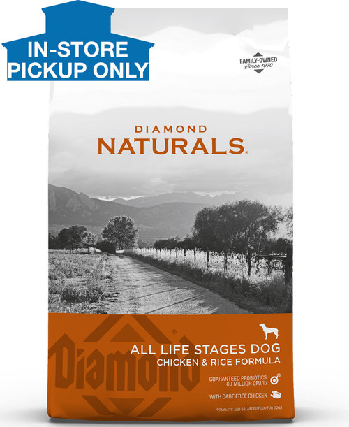 Diamond Naturals Chicken & Rice Adult Dog Food, 40 Pounds