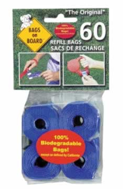 Bags On Board Waste Pickup Bone Dispender & Refill Bags, Blue - CountryMax