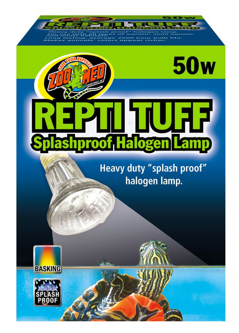 Zoo Med Turtle Tuff Halogen Lamp Splash Proof 50 Watts