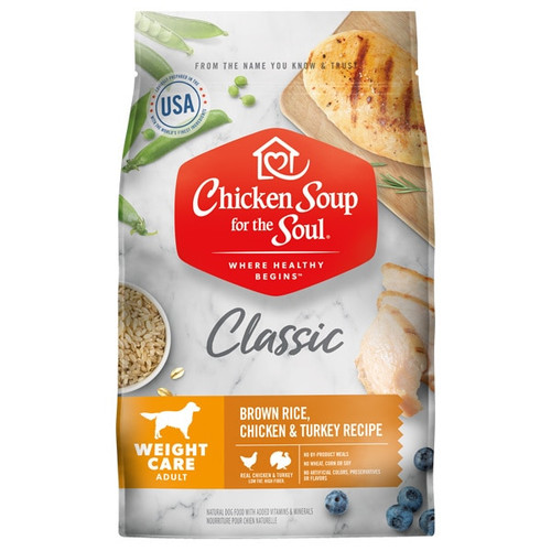 Chicken Soup for the Soul Chicken, Turkey & Brown Rice Weight Care Dry Dog Food