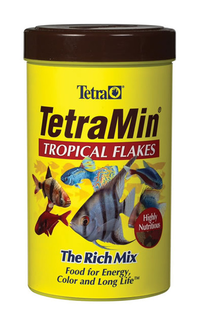 Tetra TetraMin Balanced Diet Tropical Fish Food Flakes, 3.53 oz 