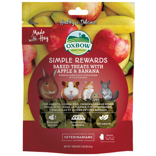 Oxbow Simple Rewards Freeze Dried Banana Small Animal Treats 1 OZ