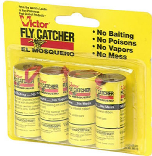 Victor Fly Catcher Fly Ribbon, 4 Pack