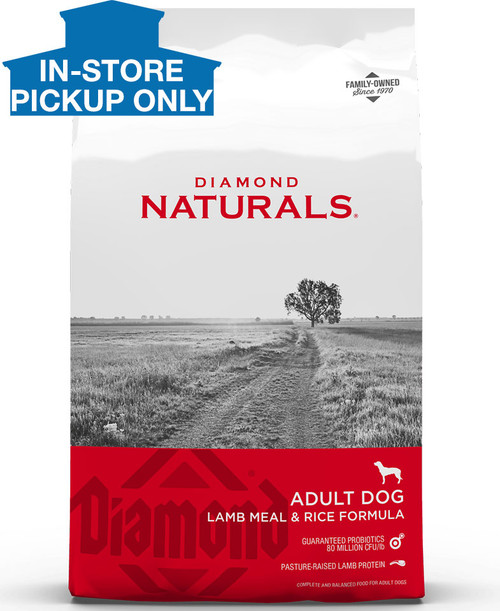 Diamond Naturals Lamb Meal & Rice Adult Dog Food, 20 Pounds