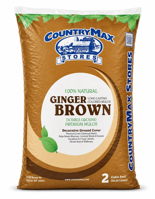 CountryMax Ginger Brown Premium Hardwood Mulch, 2 Cu. Ft.