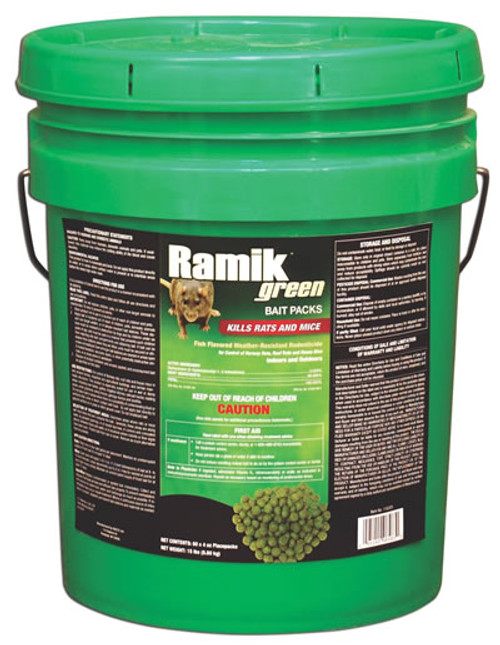 Ramik Green Bait Nuggets Rat & Mice Killer 60 Pack
