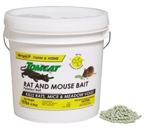 Tomcat Rat & Mouse Bait Pellets, 10lbs.