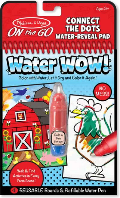 Melissa & Doug Water WOW! Vehicles Coloring Book & Pen - 5375