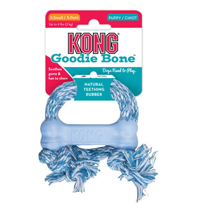KONG Puppy Goodie Bone w/ Rope X-Small