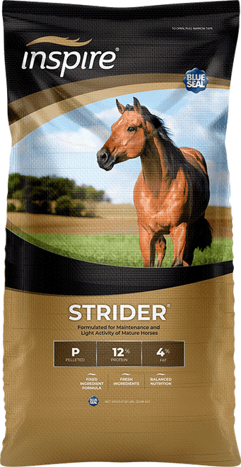 Blue Seal Inspire Strider Pelleted Horse Feed, 50Lbs.