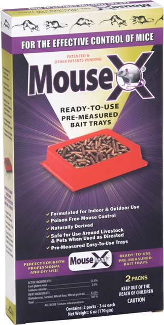 RatX Ready to Use Trays Rat and Mouse Killer 2 Pack - CountryMax