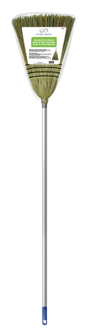Simple Spaces 105 Household Broom, 11 in Sweep Face, Natural Fiber Bristle, 55 in