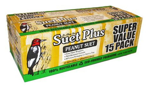 Wildlife Sciences Suet Plus Peanut Blend Suet Cake 15 Pack