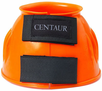 Centaur Orange Double Hook and Loop Bell Boots
