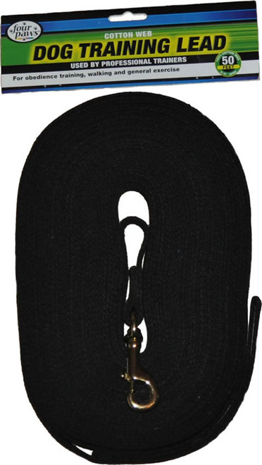 Cotton Web Lead, Black 50 Feet