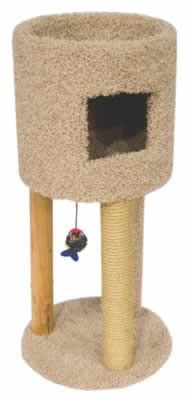 Kitty Condo With Playground, Dimensions 18x18x48