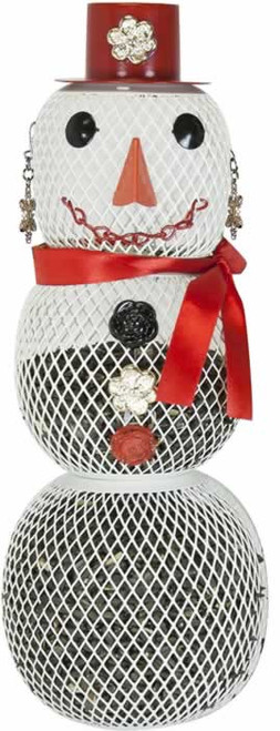 No/No Mrs. Snowman Wild Bird Feeder
