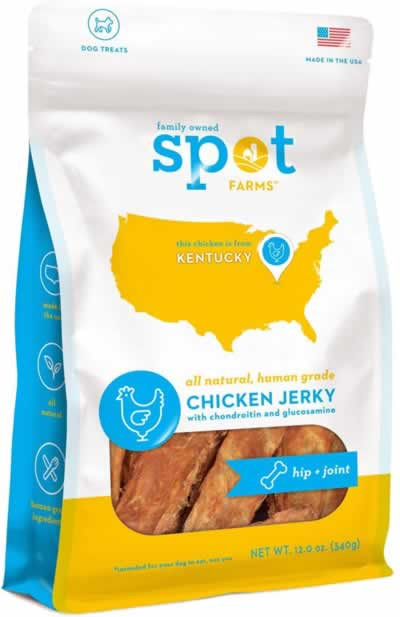 Spot Farms Chicken Jerky Hip and Joint Dog Treats 12 Ounces