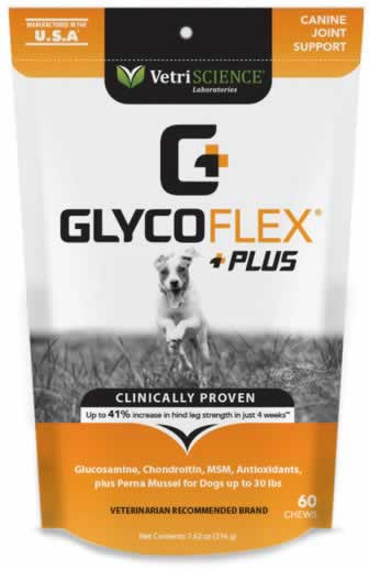 VetriScience GycoFlex Plus for Dogs under 30 Pounds 60 Count