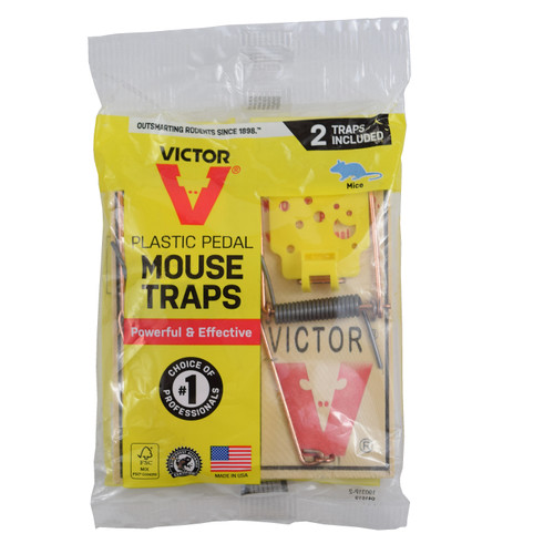 12 X) Victor Easy Set Mouse Trap Wide Pedal Rodent Snap Trap Trigger Plate