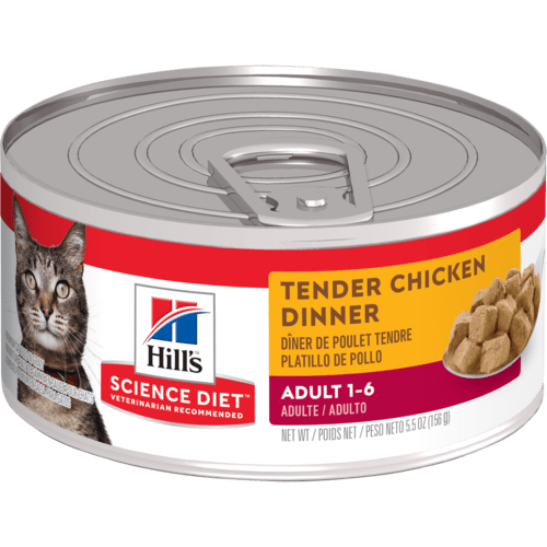 Hill S Science Diet Adult Tender Chicken Dinner Canned Cat Food 5 5 Oz Countrymax