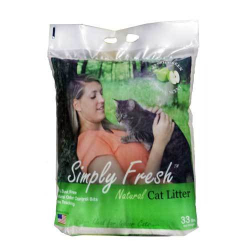 Simply Fresh Natural Clumping Cat Litter, Green Apple Scent