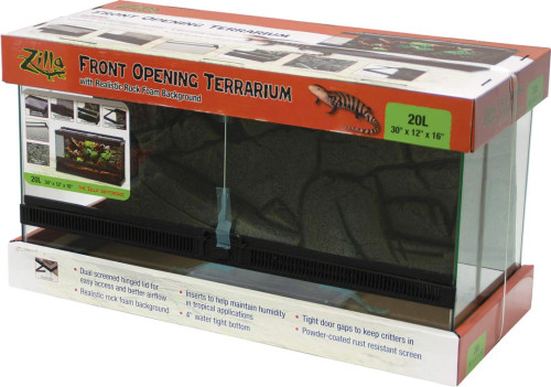 Zilla Glass Front Open Terrarium