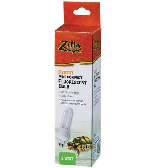 Zilla Mini Compact Fluorescent Desert 6 Watt Bulb