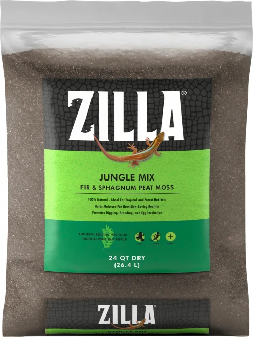 Zilla Jungle Mix Fir & Sphagnum Peat Moss Mix Reptile Bedding 24QT Bag