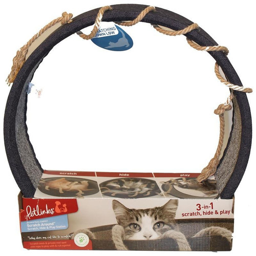 Petlinks Scratch Around 3 in 1 Carpet Scratch Toy
