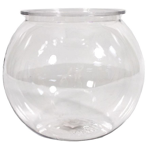 Kollercraft Aqua Accents Round Plastic Fish Bowl 1 Gallon