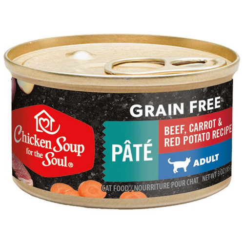 Chicken Soup for the Soul 3oz Beef Pate,Carrots & Red Skinned Potatoes Cat Canned Food