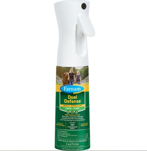 Dual Defense Insect Repellent Spray For Horse + Rider, 10oz